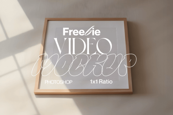 1x1 Wood Frame Video Mockup Freebie PSD: Real Uses for Creators and Business Owners