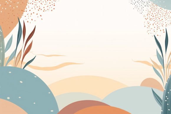 Abstract Boho Frame Background Guide