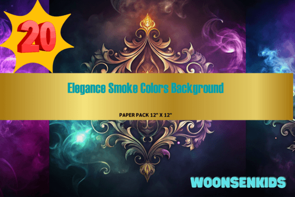 Beautiful Elegance Smoke Colors Background Watercolor Png Kdp Digital Paper