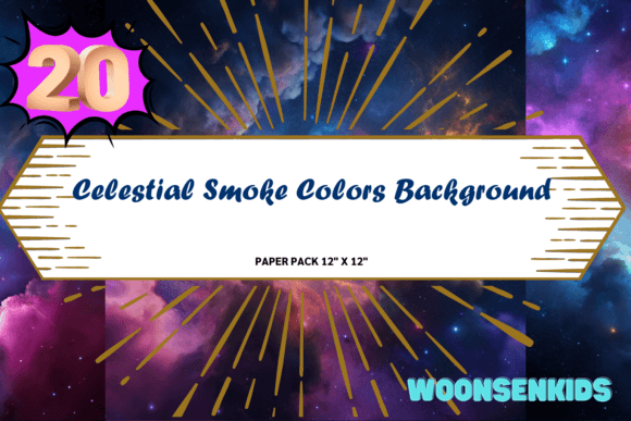 Celestial Smoke Watercolor Backgrounds