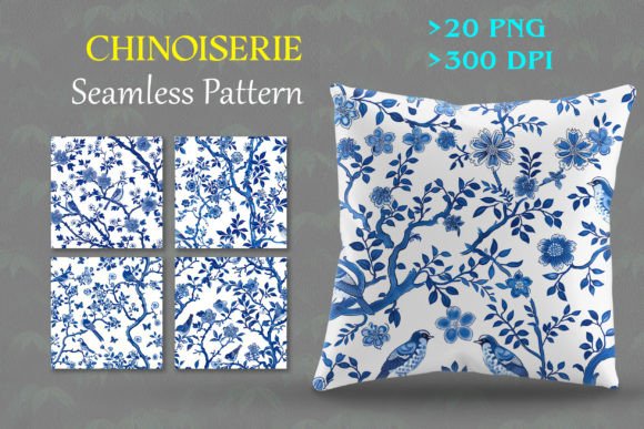 Chinoiserie Seamless Pattern