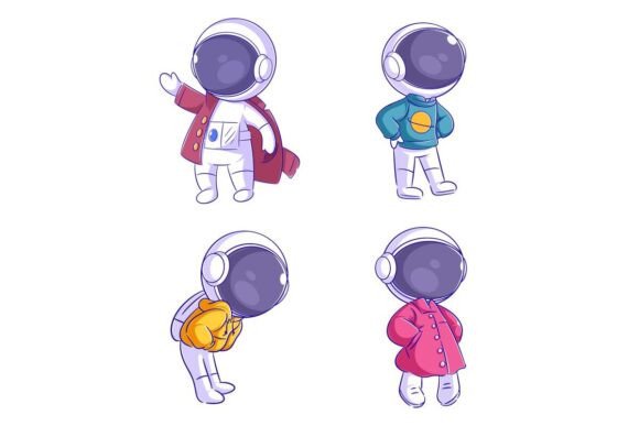 Cute Astronaut Wearing a Jacket Cartoon: More Than Just a Whimsical Illustration