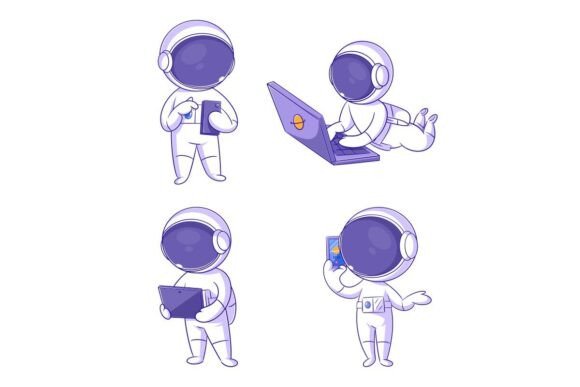 Cute Astronaut with Smartphone: How Adorable Space Imagery Meets Modern Tech Culture