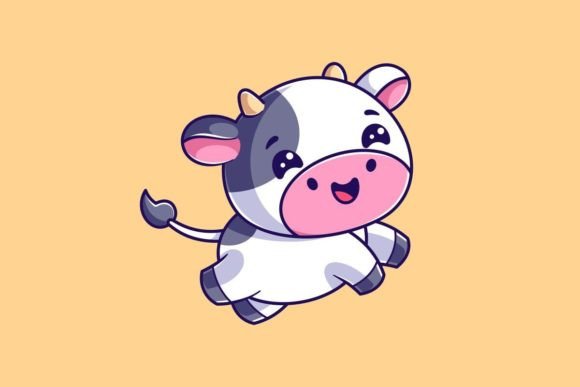 Cute Cow Hovering Feeling Happy: Finding Levity in a Weighted World