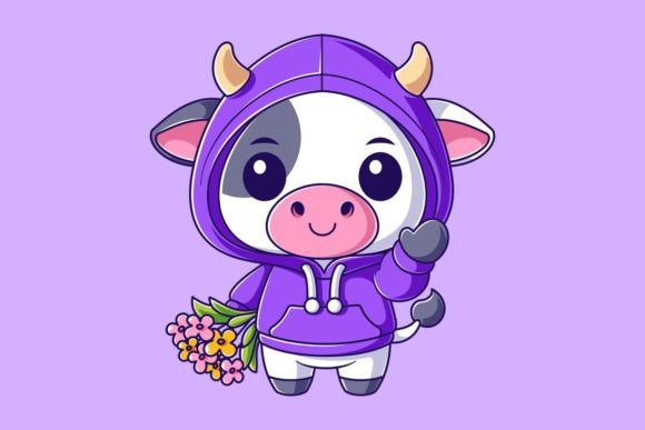 Cute Cow Wearing a Hoodie: A Trend That Works