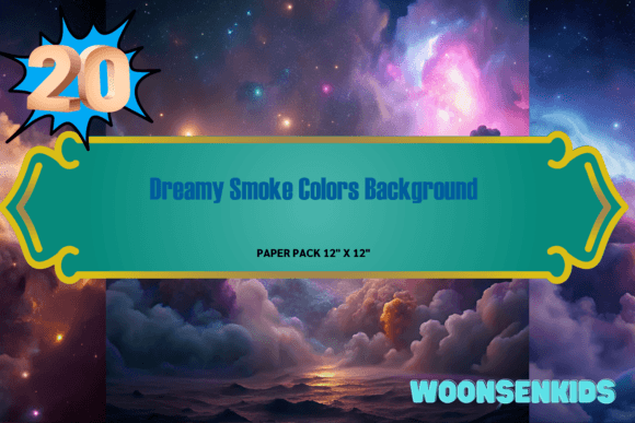 Dreamy Smoke Watercolor Backgrounds for KDP