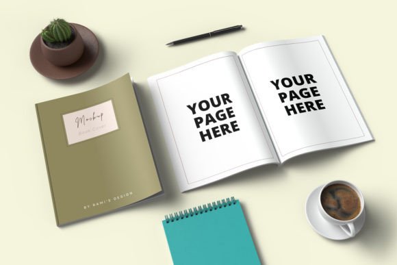 Open and Closed Book Mockup Side View: A Designer's Essential Presentation Tool