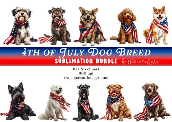 Patriotic 4th July Dog Breed Bundle: More Than Just Fireworks and Flags