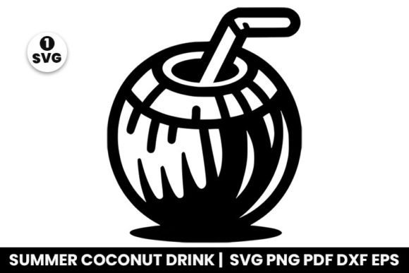 Summer Coconut Drink Sublimation SVG Guide