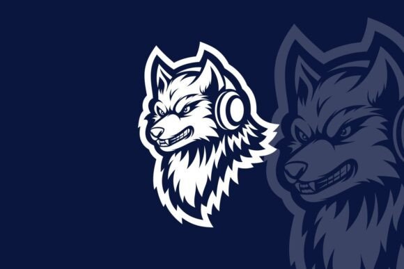 The Angry Wolf with Headphone Mascot: Building Brand Identity Through a Fierce Audio Icon